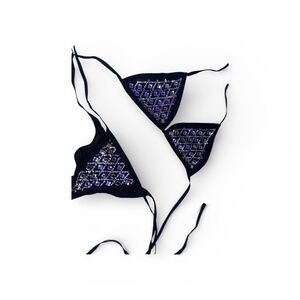 Embellished Black Bikini set